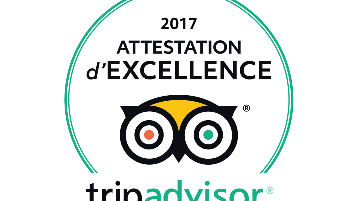 Attestation excellence 2017 tripadvisor